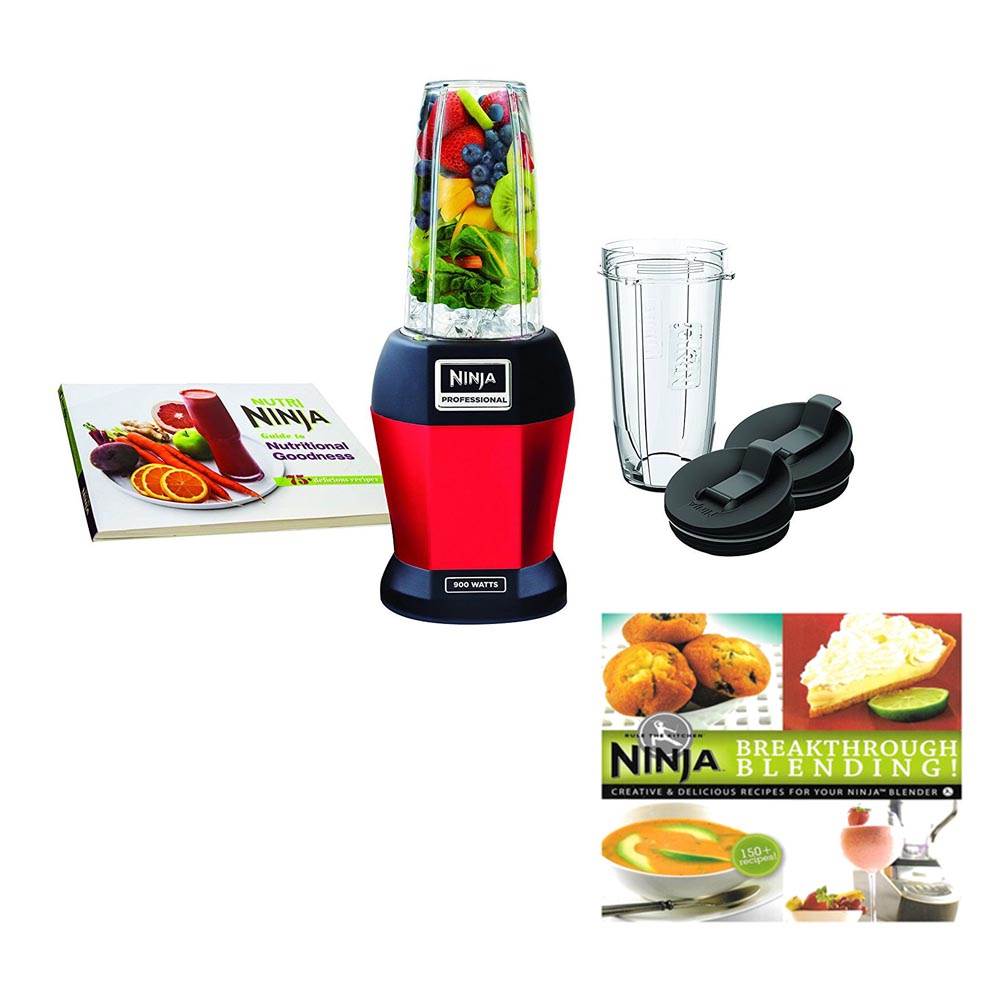 Nutri Ninja BL456 900W Smoothie Blender with Nutri Ninja Cups with Cookbook
