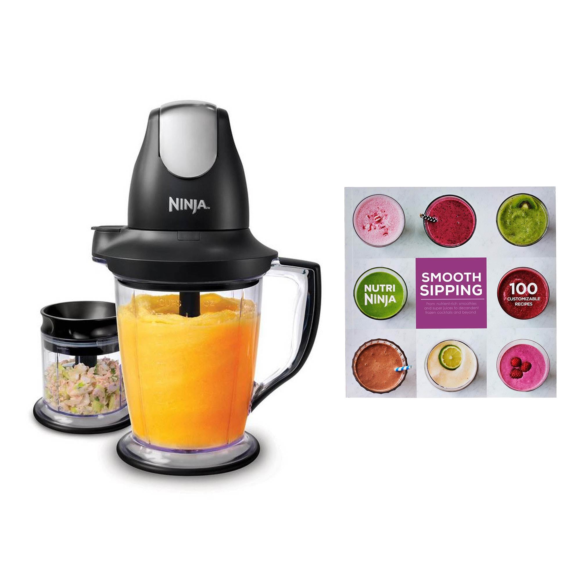 Ninja QB1000 Master Prep 450 Watt Pulse Ice Crusher Blender & 100 Recipe Book
