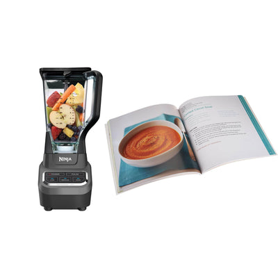 Ninja Professional 1000W Pro Power Blender & Smooth Sipping 100 Recipe Book - VMInnovations