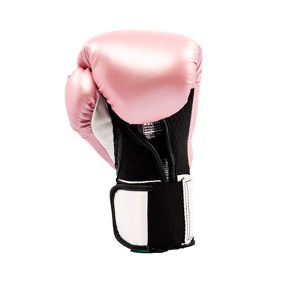 Everlast Pink Elite Pro Style Boxing Gloves 12 ounce & Black 120 Inch Hand Wraps