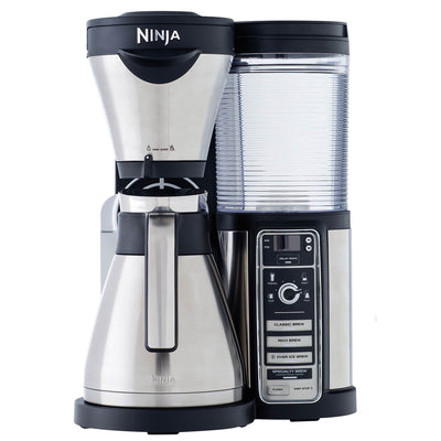 Ninja Coffee Bar Brewer with Carafe and Raising the Coffee Bar Recipe Book Guide