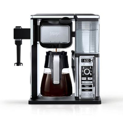 Ninja Coffee Bar Brewer Glass Carafe System & Frother & Push Button Bean Grinder