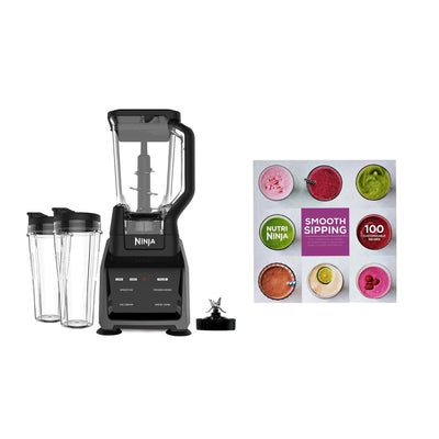 Ninja Intelli Sense Blender Duo 72 Ounce Kitchen System with 100 Recipe Book