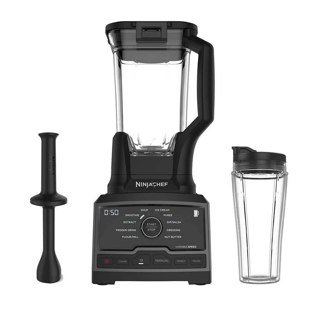 Ninja Chef Blender Mixer Processor Duo w/ Single Serve Cup w/ 100 Recipe Book