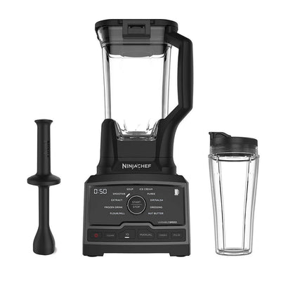 Ninja Chef Blender Mixer Processor Duo w/ Single Serve Cup w/ 100 Recipe Book
