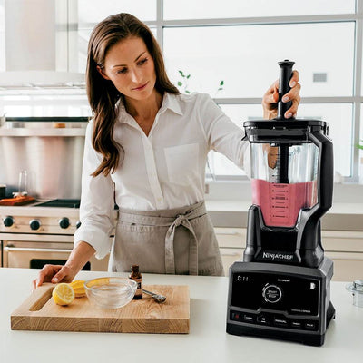 Ninja Chef Blender Mixer Processor Duo w/ Single Serve Cup w/ 100 Recipe Book