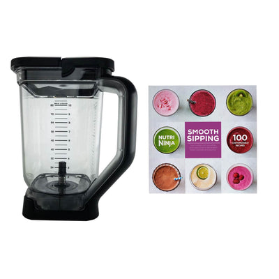 Ninja Max 88 Ounce Total Crushing Pitcher with Lid and Ninja 100 Recipe Book