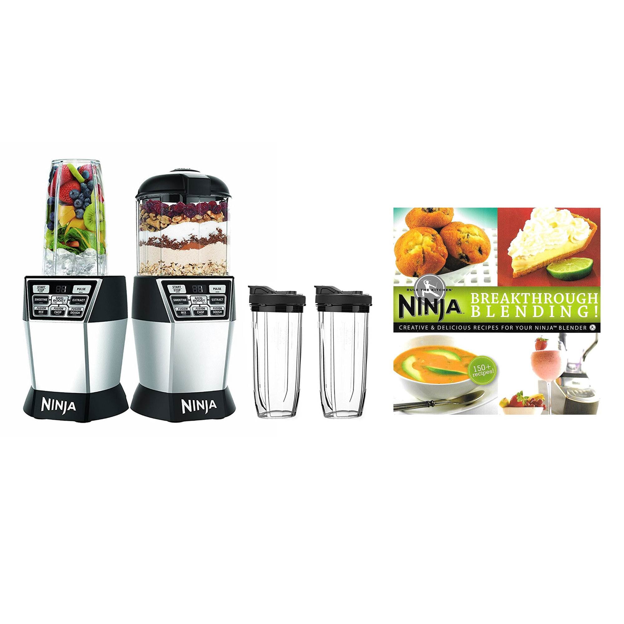 Ninja Nutri Ninja Nutri Bowl 1200W Auto-IQ Duo Blender & 2 Cups w/ 150 Recipes