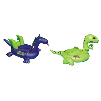 Swimline Giant Inflatable Swimming Float Lounger Sea Dragon Toy and Dinosaur Toy