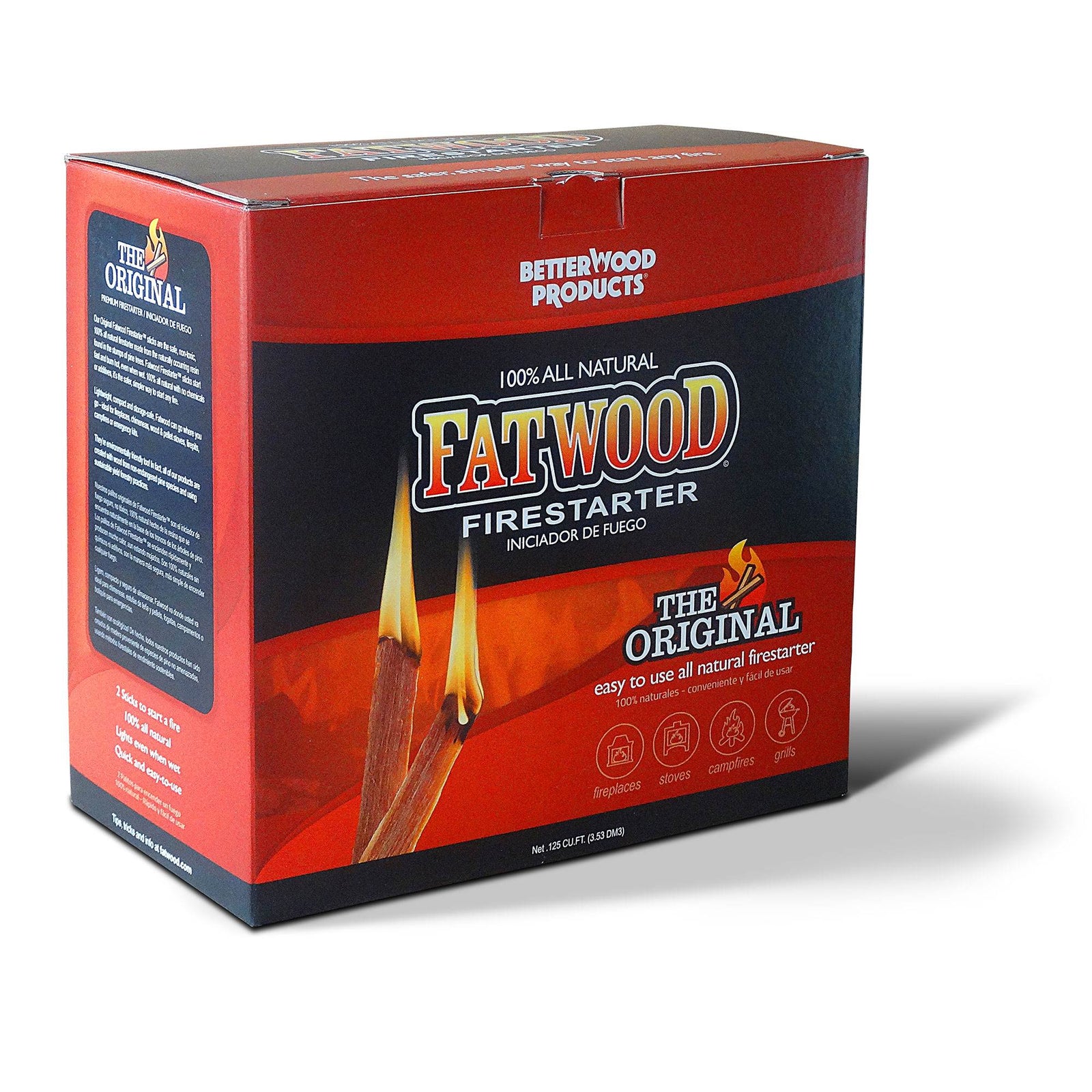 Betterwood 9910 Fatwood 10 Pound Firestarter & Natural Pine 5 Pound Firestarter - VMInnovations