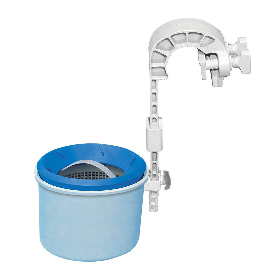 Intex 1000 GPH Easy Set Pool Filter Pump System & Wall Mount Automatic Skimmer