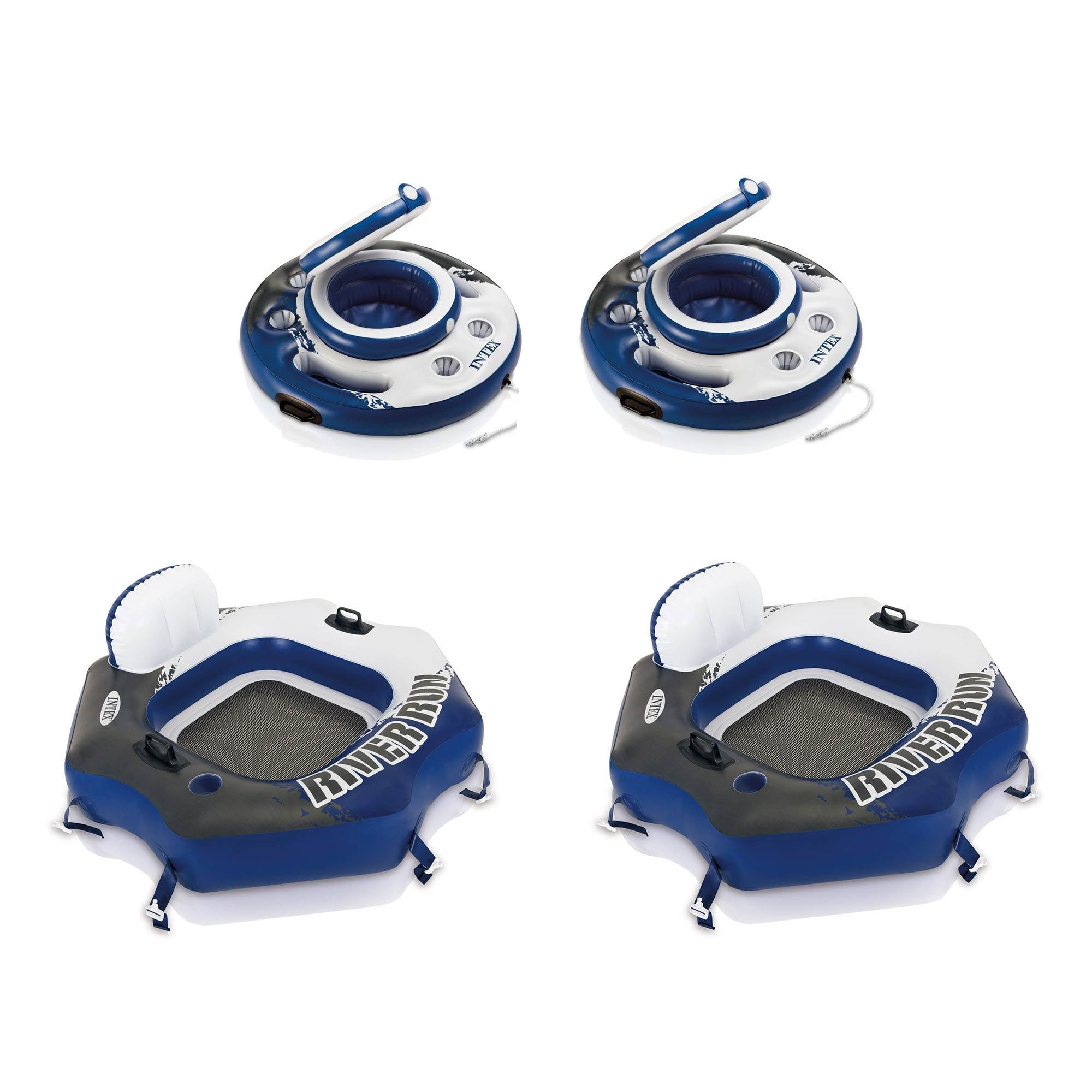 Intex Mega Chill Inflatable Beverage Coolers & River Run Lounge Inflatable Tubes
