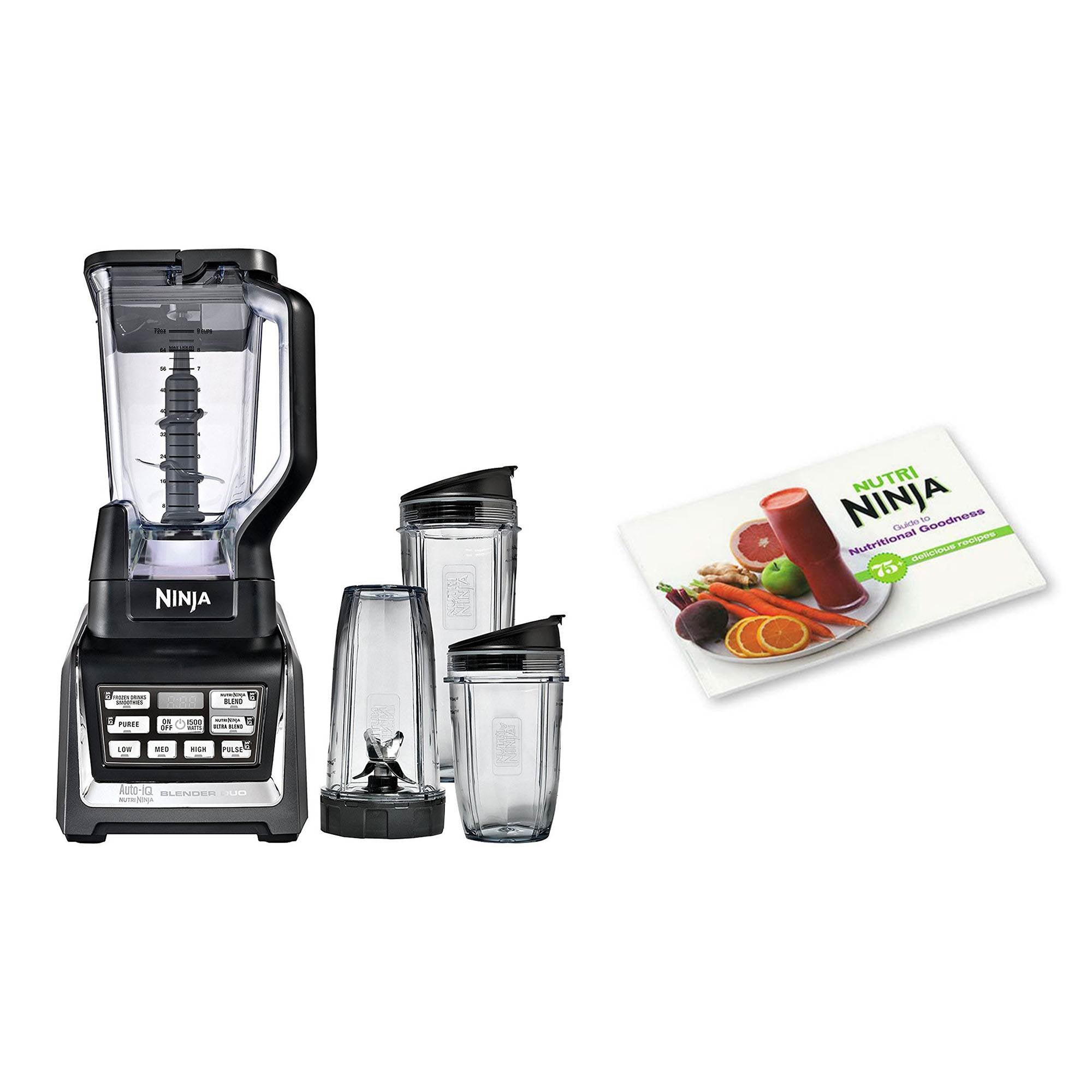 Nutri Ninja 72 Oz Blender Duo with Auto-iQ and Nutritional Goodness Cook Book