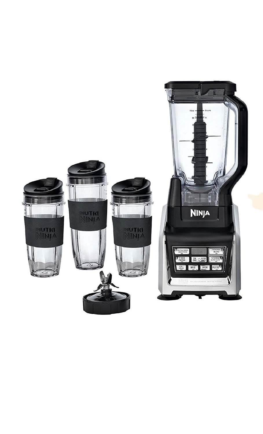Nutri Ninja 72 Oz Blender Duo with Auto-iQ and Nutritional Goodness Cook Book