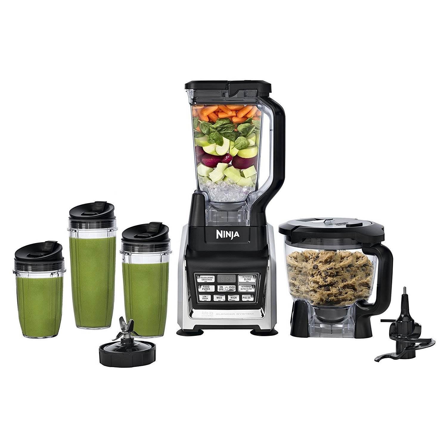Nutri Ninja 1500W Professional Blender System with Auto-iQ & Goodness Cook Book