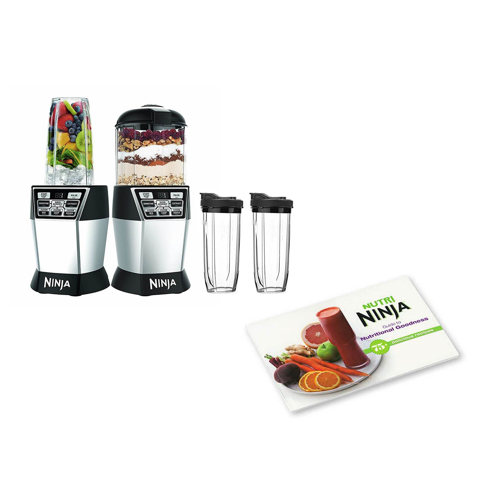 Ninja Nutri Ninja Nutri Bowl Duo Auto-IQ Blender w/ Cups & Nutritional Cook Book