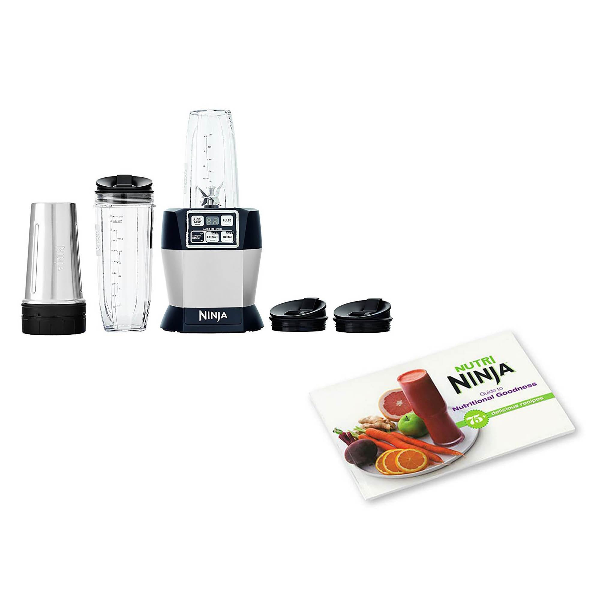 Nutri Ninja Auto iQ Complete Blender System & Nutritional Goodness Cook Book