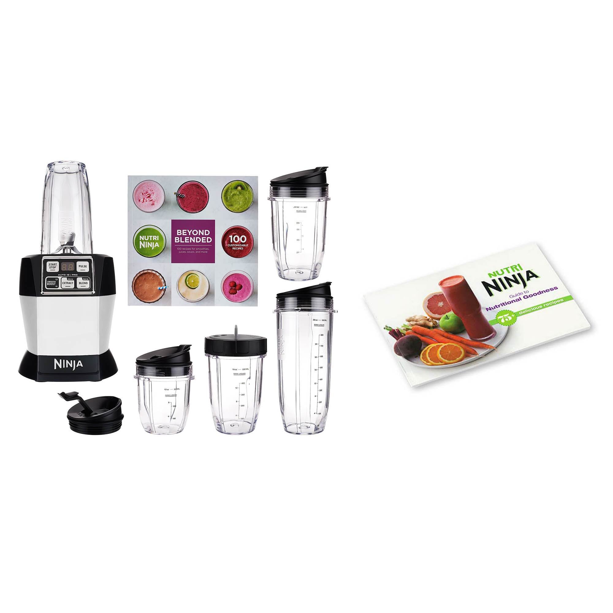 Nutri Ninja Auto iQ Pro Complete Blender Set & Nutritional Goodness Cook Book