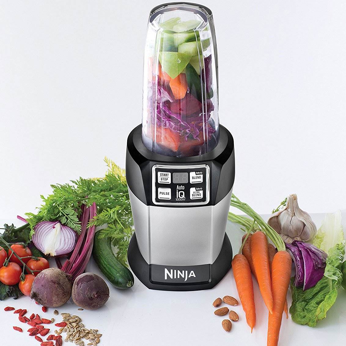 Nutri Ninja Auto iQ Pro Complete Table Top Blender Set & Nutritional Cook Books