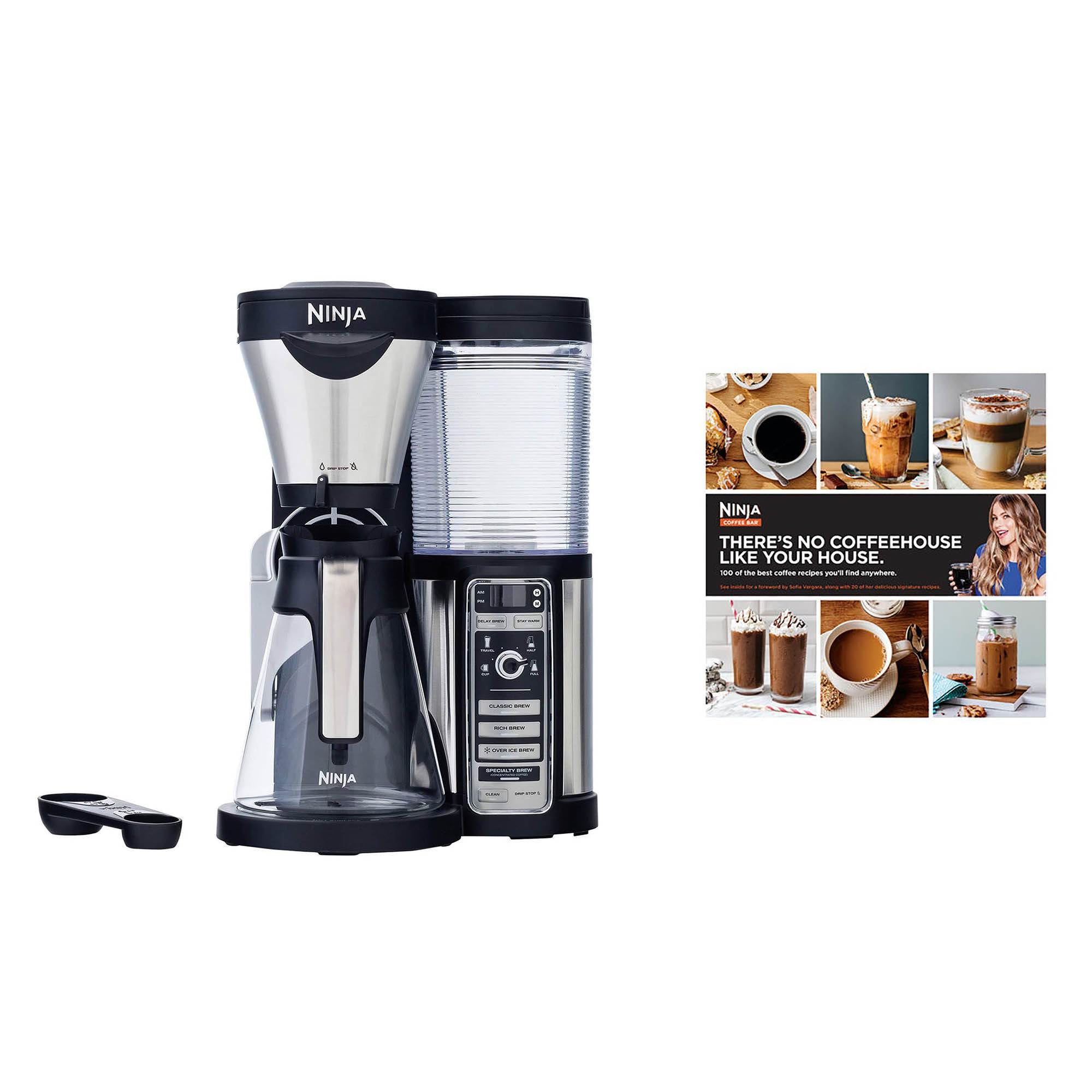 Ninja Coffee Bar Machine Maker with 43 Oz Glass Carafe & 100-Recipe Cook Book