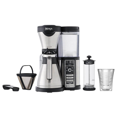 Ninja Coffee Bar with Stainless Steel Carafe & 14 Ounce Plastic Insulated Cup