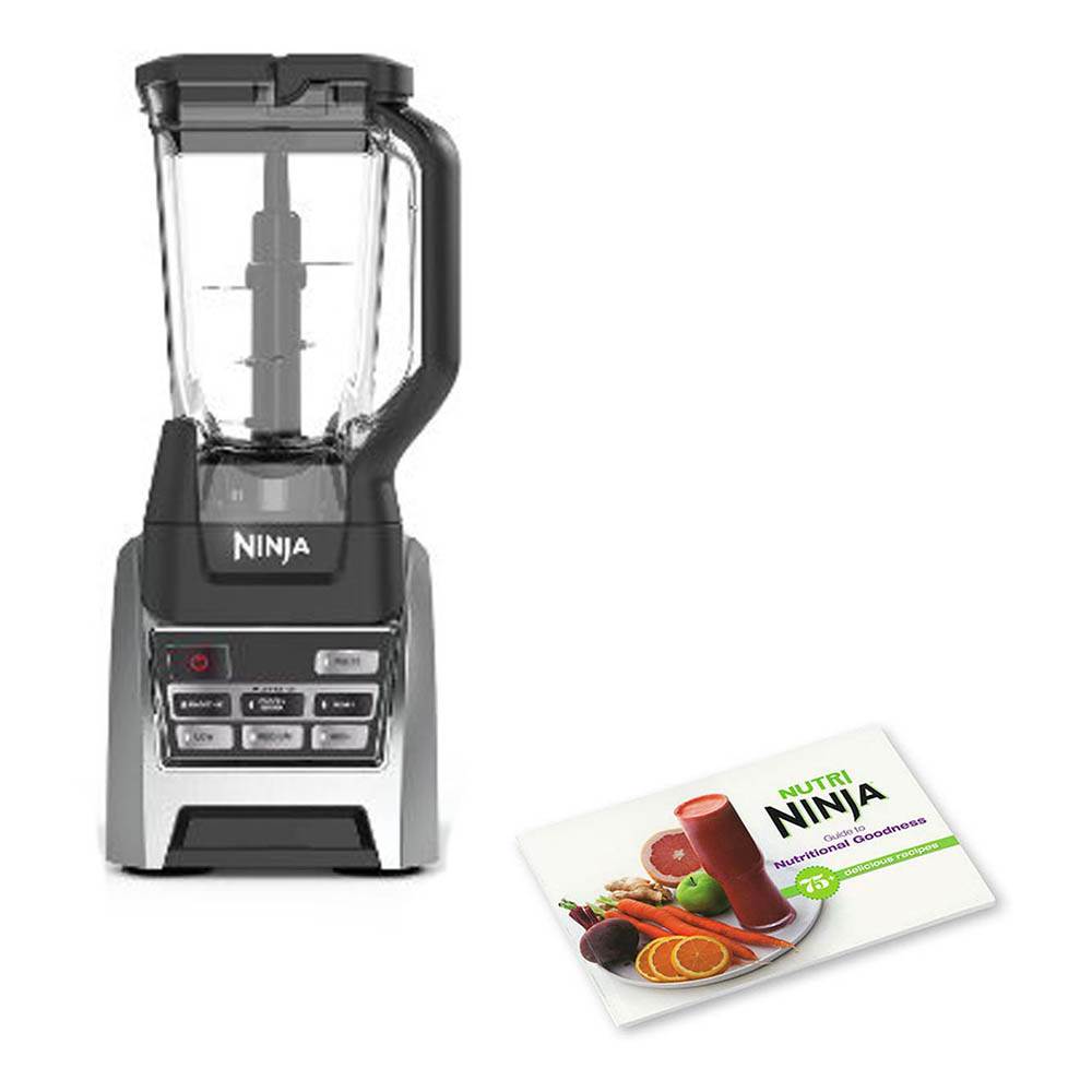 Ninja Professional 72 Oz Auto-iQ Blender 1200 & Nutritional Goodness Cook Book