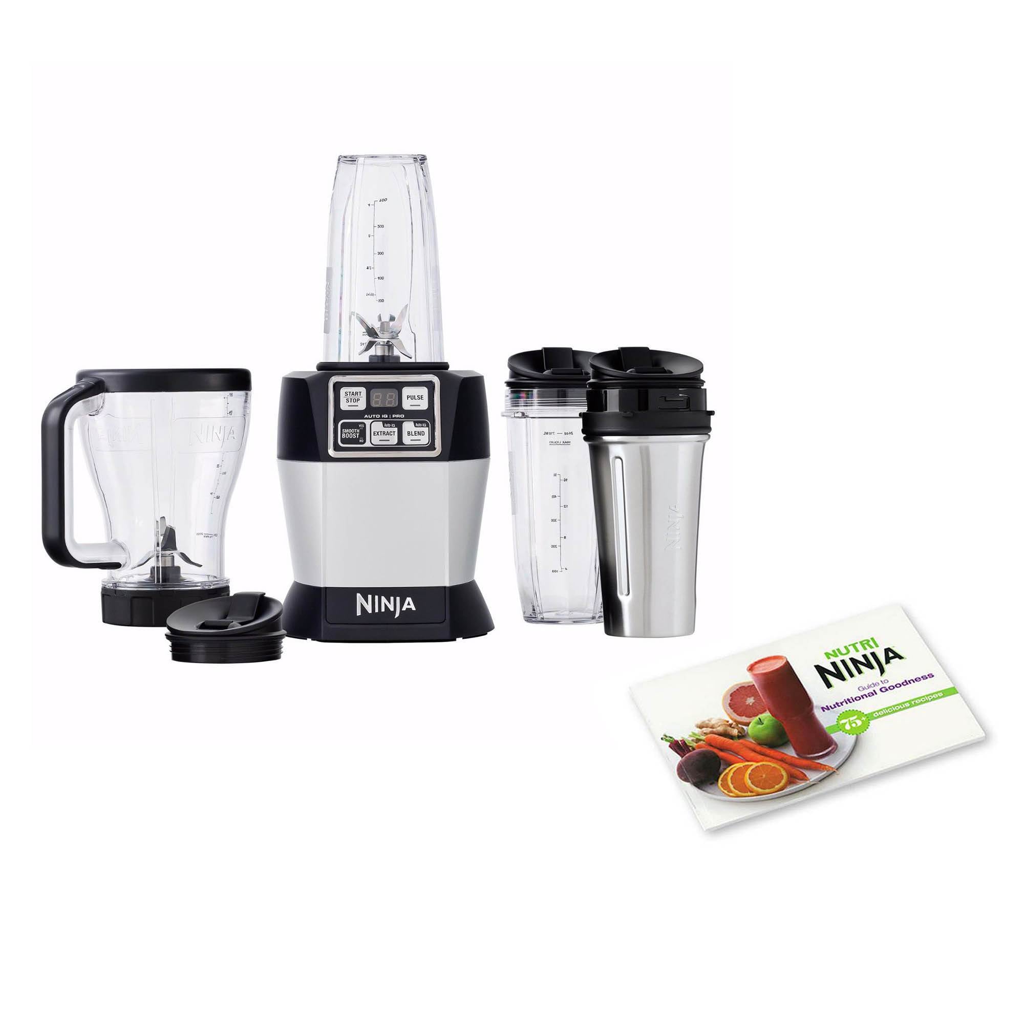 Nutri Ninja Auto iQ Pro Complete Blender System & Nutritional Goodness Cook Book