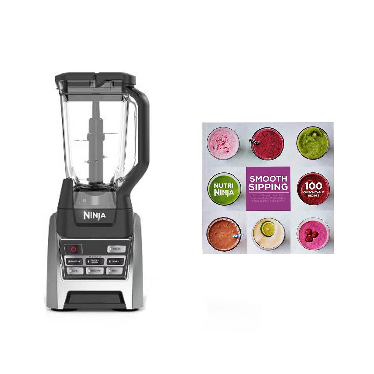 Ninja Professional 72-Ounce Auto-iQ Blender 1200 & 100 Recipe Smoothie Book