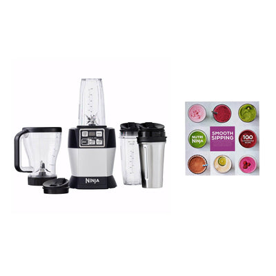 Nutri Ninja Auto iQ Pro Complete Blender System & Ninja 100 Recipe Smoothie Book - VMInnovations