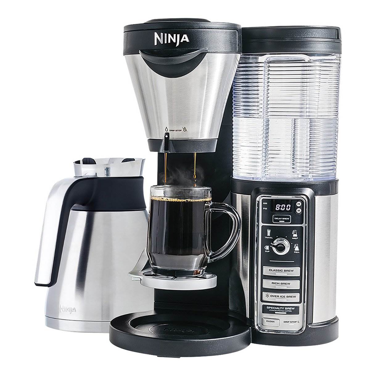 Ninja Coffee Bar with Stainless Steel Carafe & 24-Ounce Nutri Ninja To-Go Cup