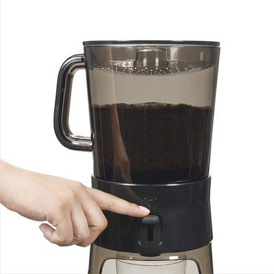 OXO 1272880 Portable 32 Ounce Hot or Cold Brew Coffee Machine with Glass Carafe
