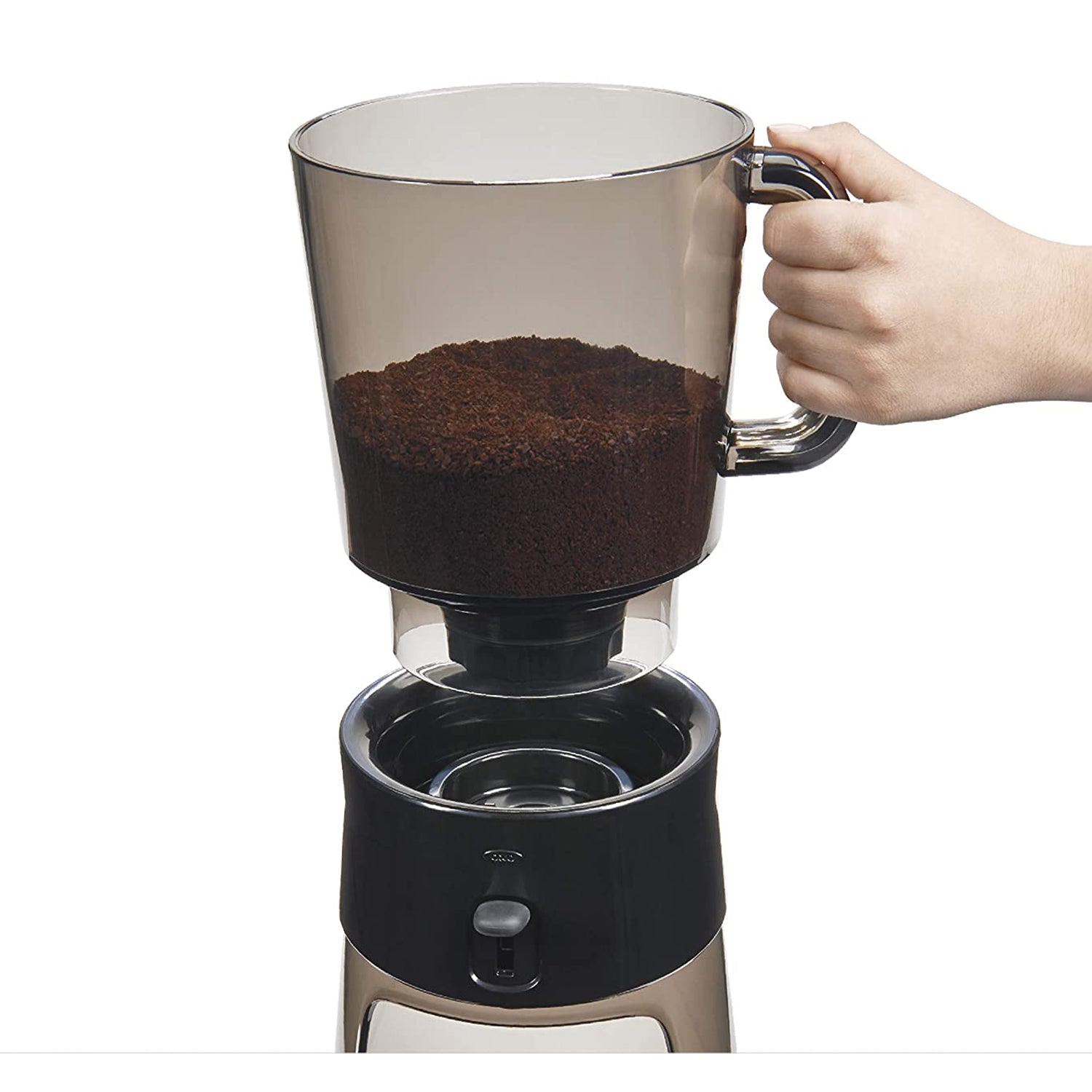 OXO 1272880 Portable 32 Ounce Hot or Cold Brew Coffee Machine with Glass Carafe