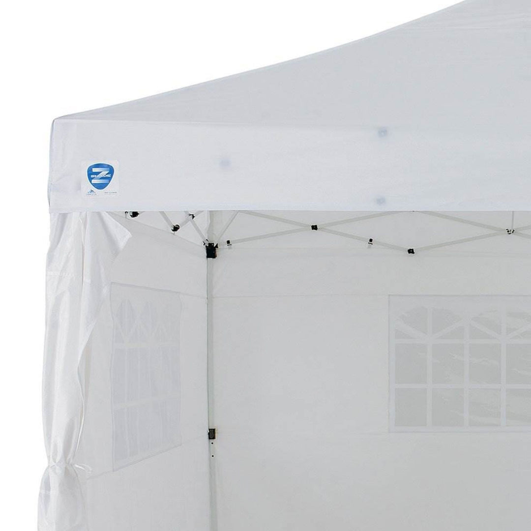 Z Shade Venture 12 x 10 Foot Lawn Garden Event Outdoor Pop Up Canopy Tent, White