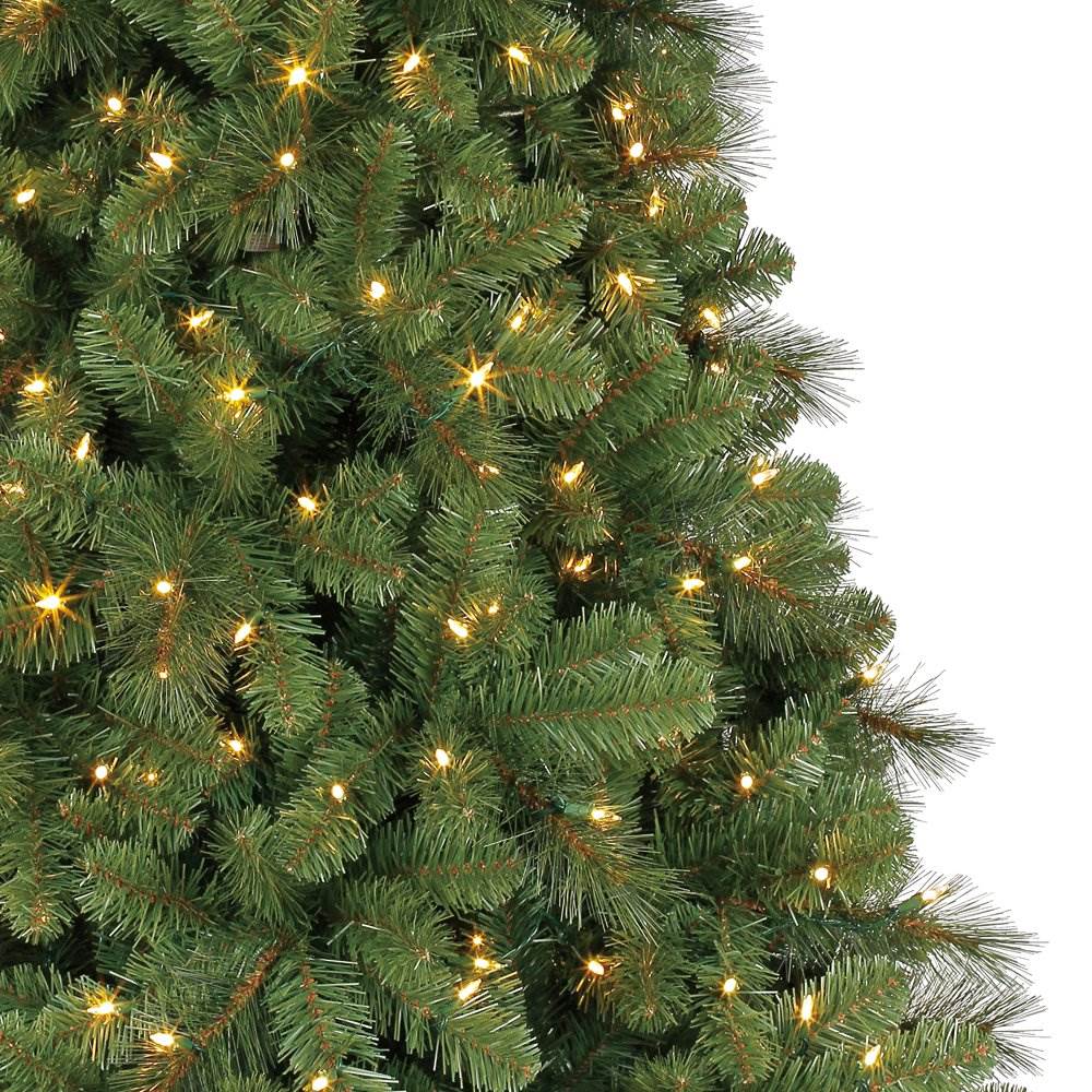 Home Heritage Cascade 7' Artificial Pine Pre Lit Christmas Tree & Storage Bag