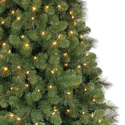 Home Heritage Cascade 7' Artificial Pine Pre Lit Christmas Tree & Storage Bag