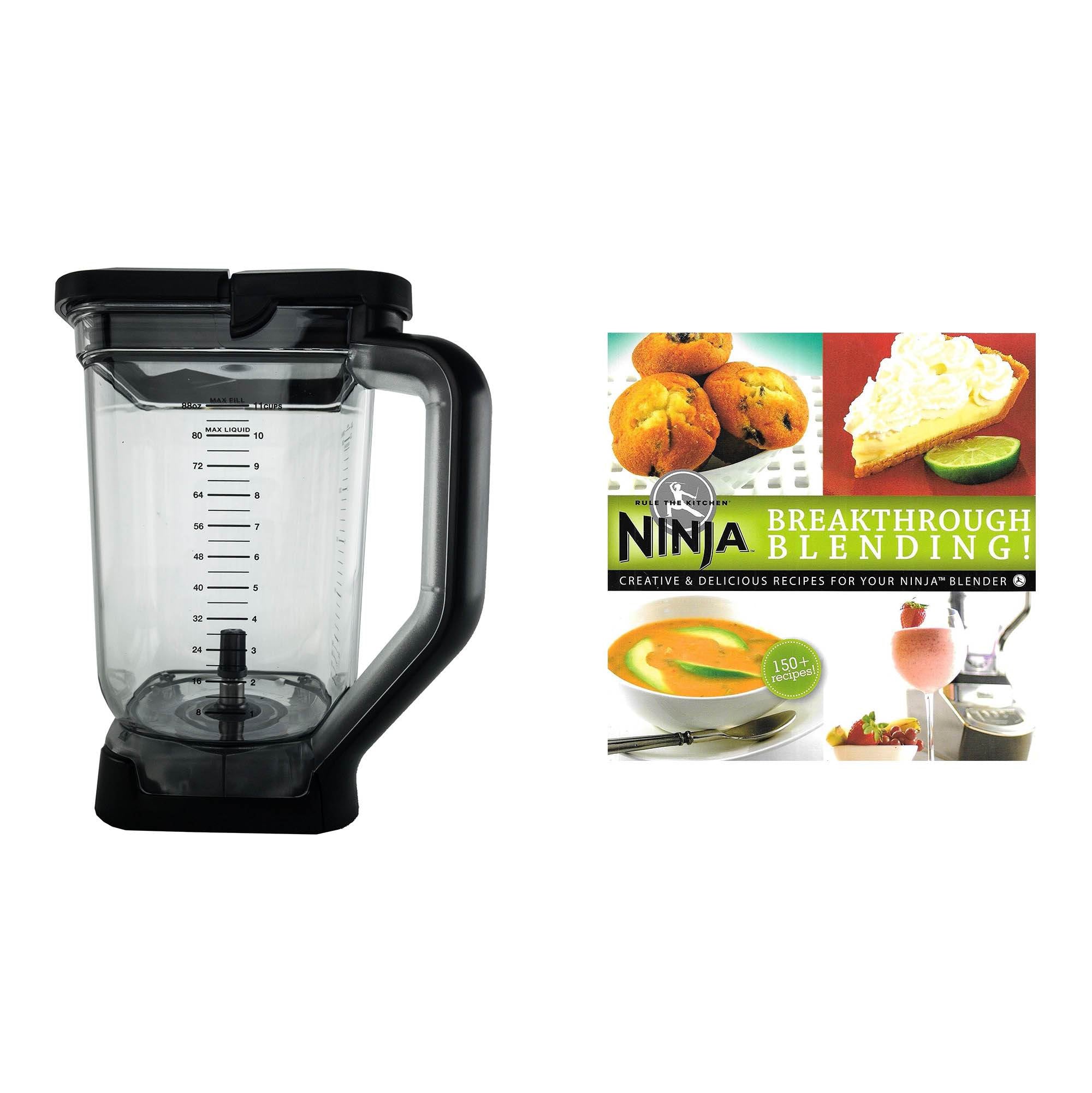 Ninja Max 88-Ounce Total Crushing Pitcher with Lid & 150 Recipe Blender Cookbook
