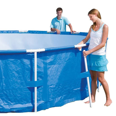 Bestway Steel Pro 15' x 48" Round Above Ground Outdoor Backyard Swimming Pool - VMInnovations