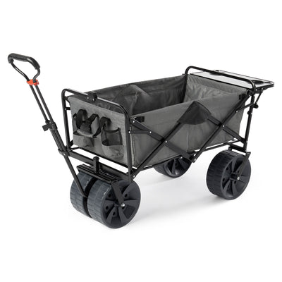Mac Sports Collapsible Heavy Duty All Terrain Utility Wagon w/ Table, Gray(Used)