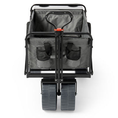 Mac Sports Collapsible Heavy Duty All Terrain Utility Wagon w/ Table, Gray(Used)