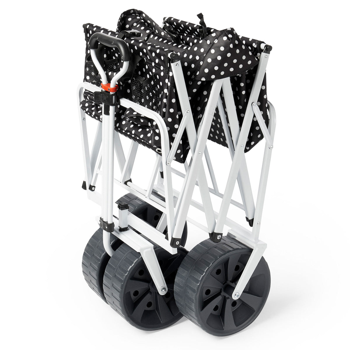 Mac Sports All Terrain Folding Multi Utility Beach Wagon, Black Dots (Damaged)