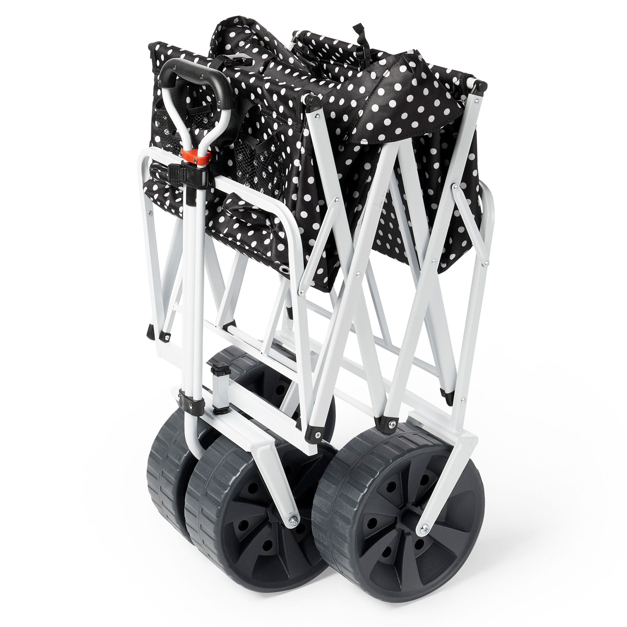 Mac Sports All Terrain Folding Multi Utility Beach Wagon, Black Dots (For Parts)