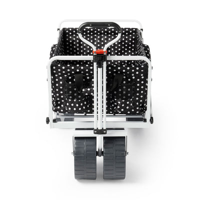 Mac Sports All Terrain Folding Multi Utility Beach Wagon, Black Dots (Used) - VMInnovations