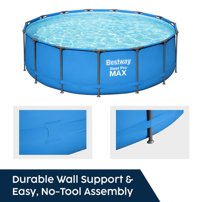 Bestway 15' x 48" Steel Pro Frame Above Ground Swimming Pool (Used)