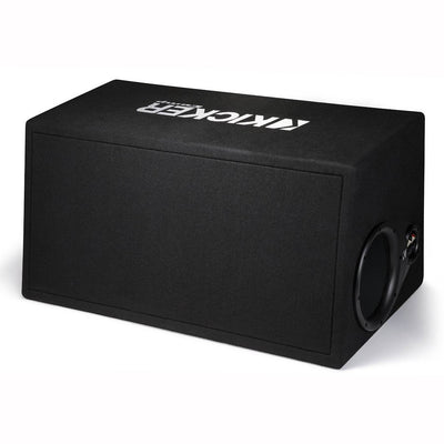 Kicker 12 Inch 600 Watt Comp Dual Car Audio Loaded Subwoofer Enclosure | 43DC122