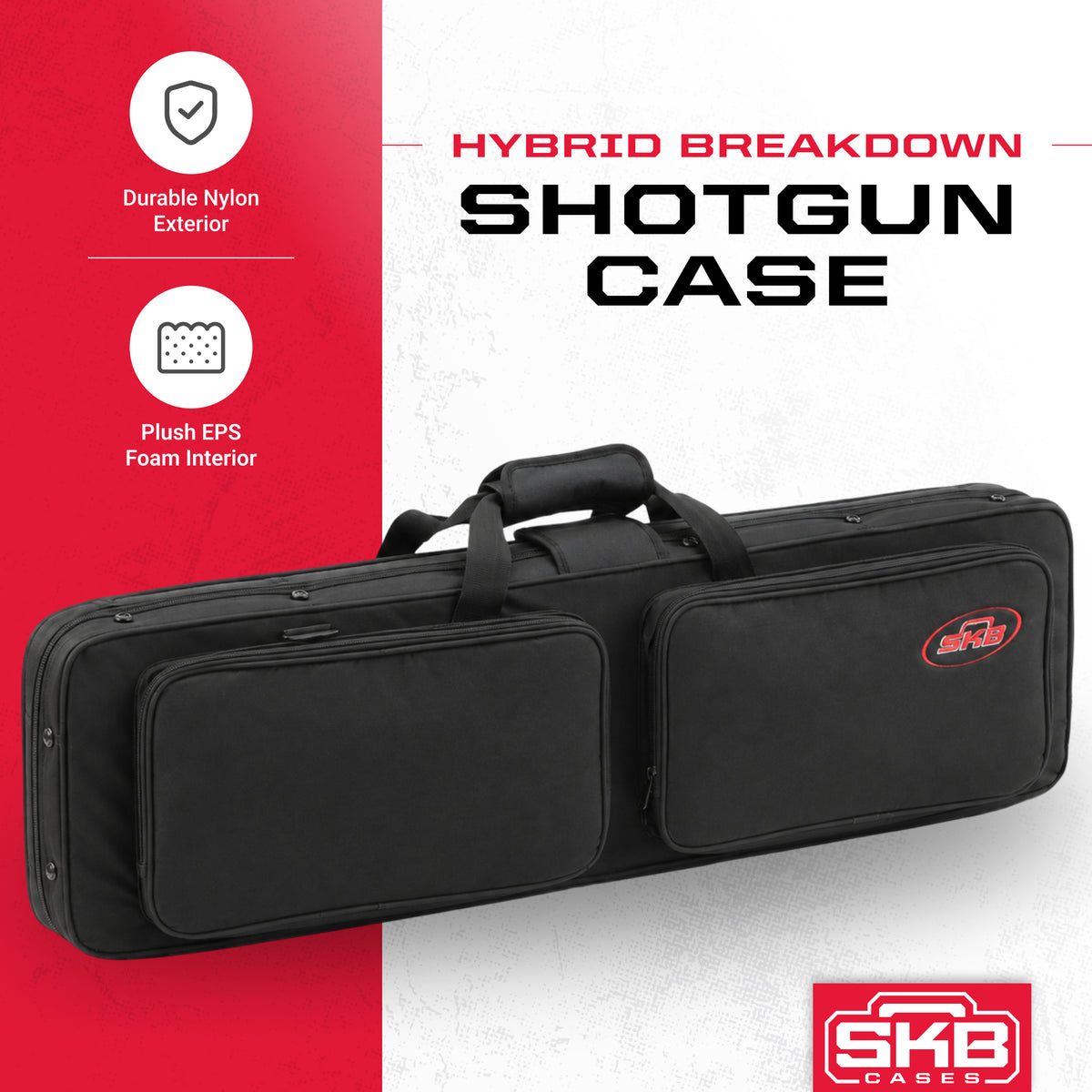SKB Cases 3409 Canvas Exterior and EPS Interior Hybrid Breakdown Shotgun Case