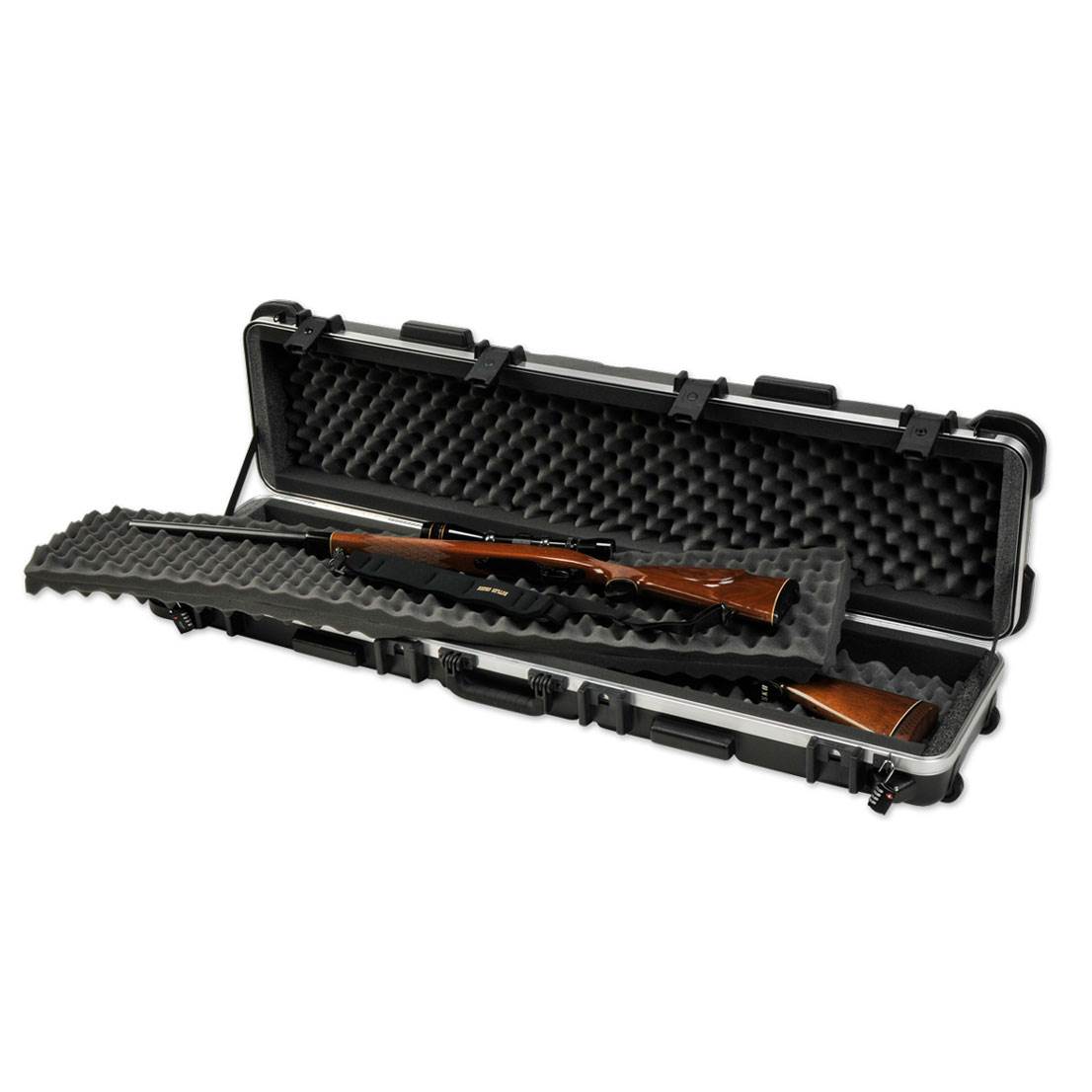 SKB Cases 5009  ATA 300 Hard Exterior Waterproof Double Rifle Transport Case - VMInnovations