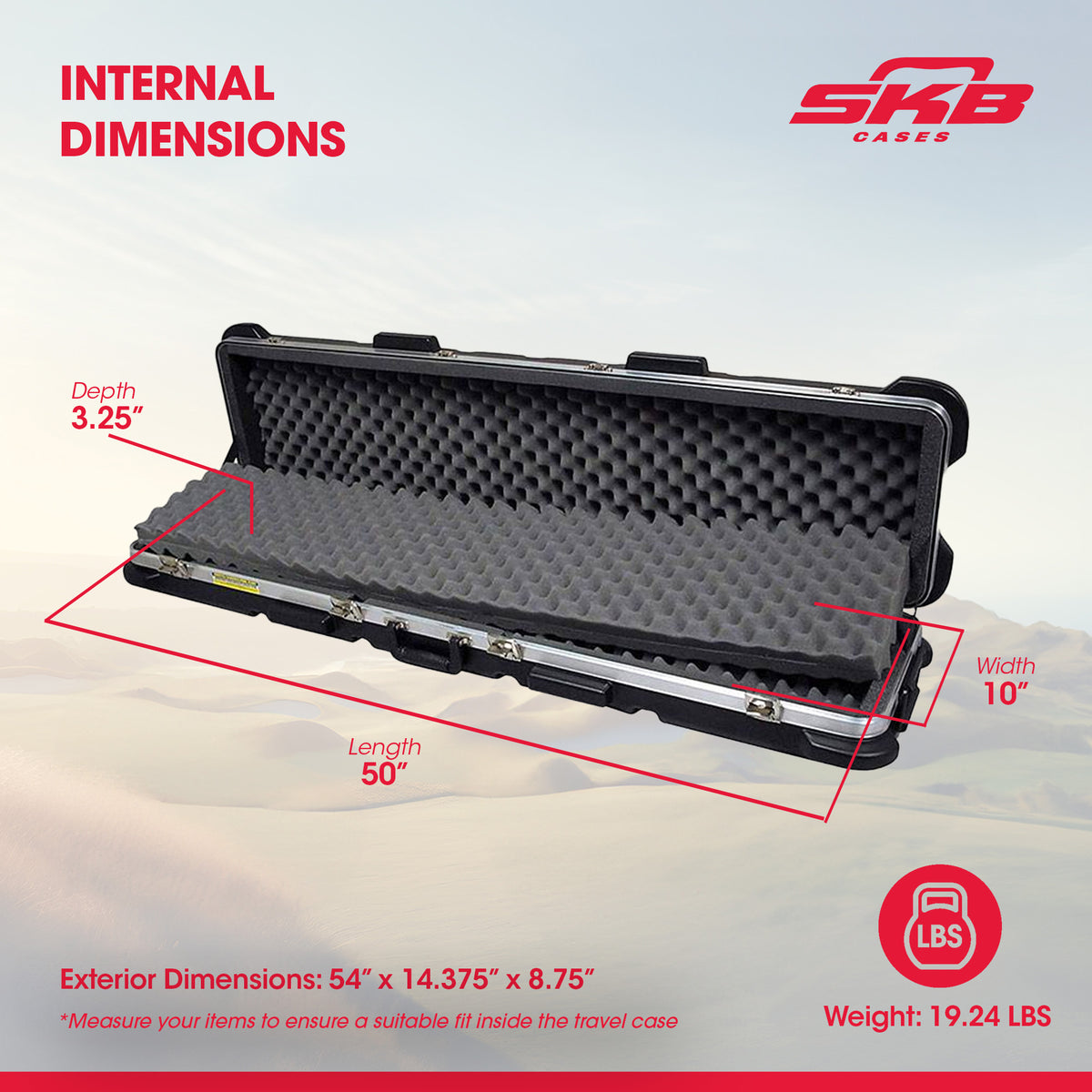SKB Cases ATA 300 Hard Exterior Waterproof Double Rifle Transport Case(Open Box) - VMInnovations