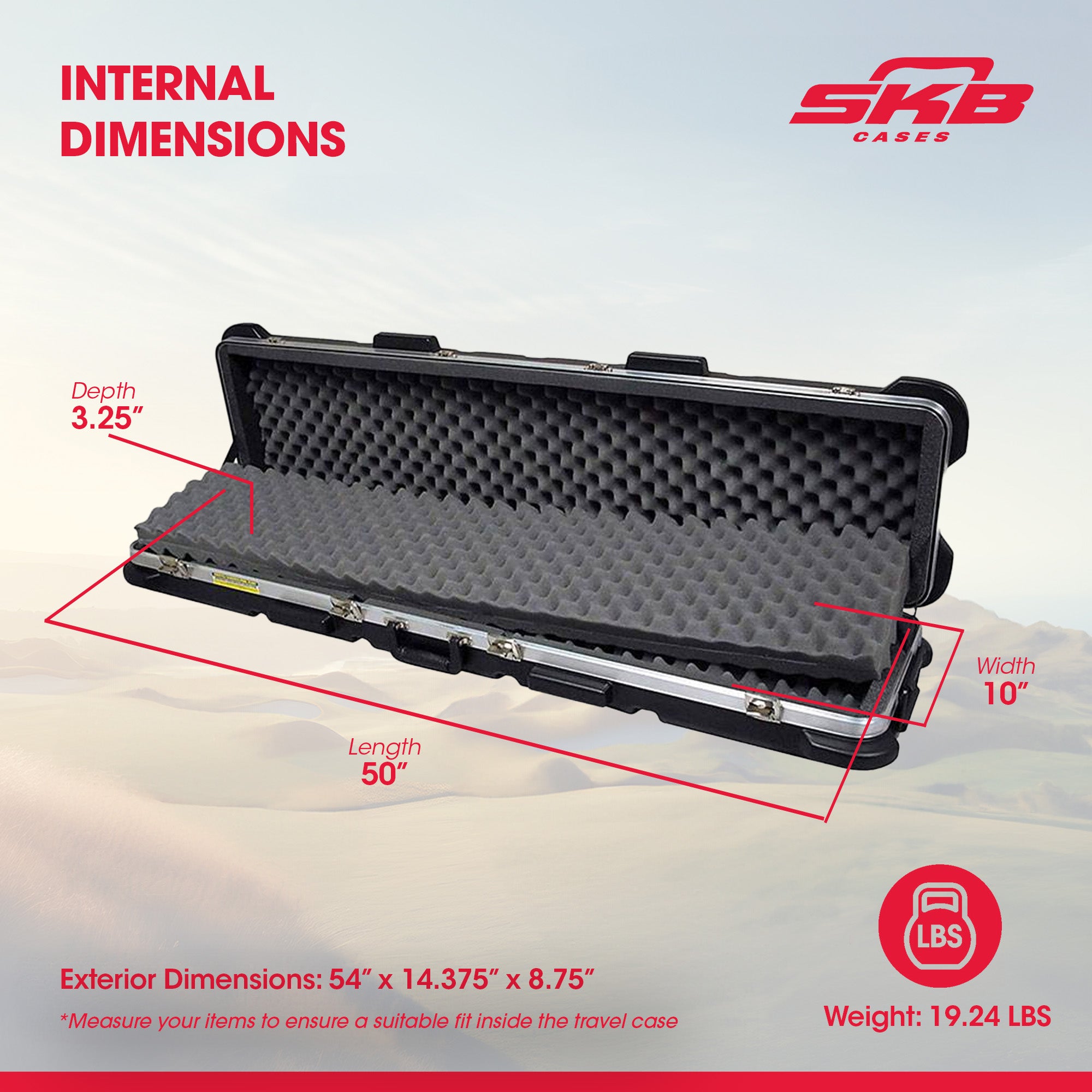 SKB Cases  ATA 300 Hard Exterior Waterproof Double Rifle Transport Case (Used)