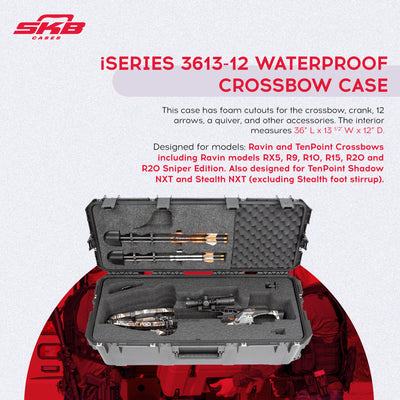 SKB Cases iSeries Ultimate Waterproof Military Grade Crossbow Bow Case(Open Box) - VMInnovations