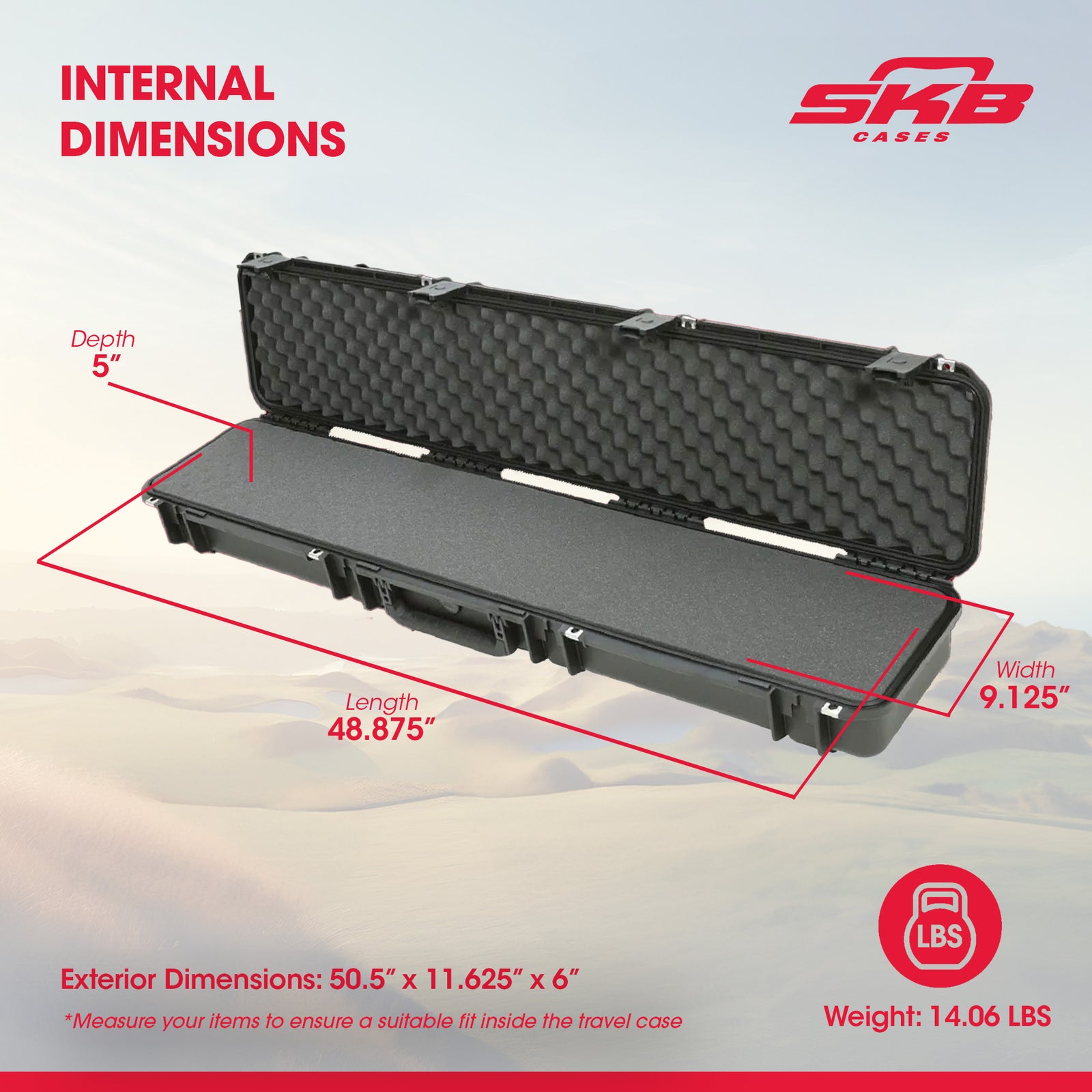 SKB Cases 3I-4909-SR iSeries Single Hunting Rifle Case w/ Hard Plastic Exterior - VMInnovations